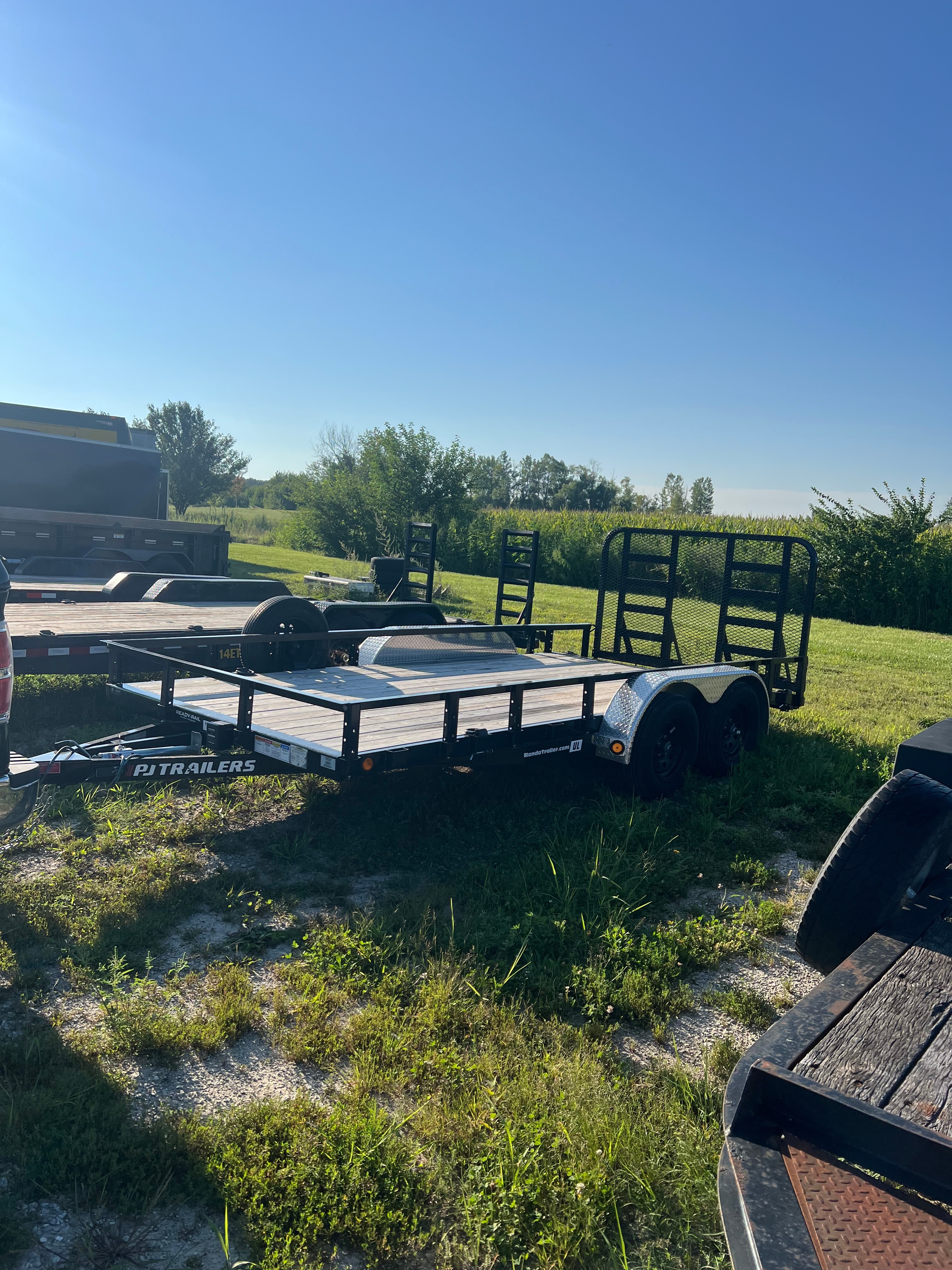 Utility trailer rental in Marseilles IL - 16ft PJ open utility trailer for landscaping and general hauling